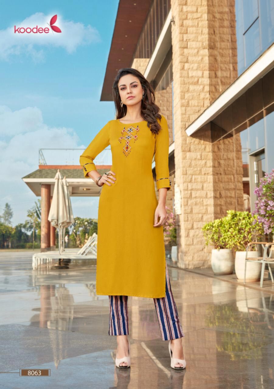 Koodee Instagirl Vol-3 Pant Kurti Supplier Koodee Instagirl Vol-3 Pant Kurti Supplier